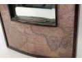 Vertical Wall Mirror With Map Frame