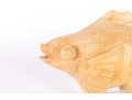 Hand-Carved Wooden Fish Sculpture