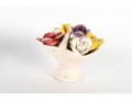 Lot Of Three Asian Porcelain Floral Decor Pieces
