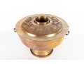 Large Brass Hot Pot With Pierced Base And Decorative Lid