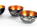 Set Of Four Japanese Lacquerware Bowls
