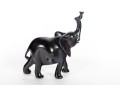 African Ebony Wood Carved Elephant Figure