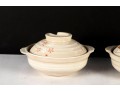 Pair Of Japanese Ceramic Donabe Hot Pots With Lids
