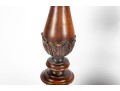 Pair Of Turned Mahogany Church Candlesticks