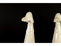Elongated Ceramic Hound Sculptures
