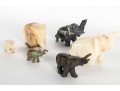 Assorted Elephant Figurine Collection – Stone & Metal