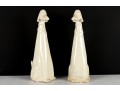 Elongated Ceramic Hound Sculptures