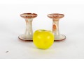 J.B. Cole (American [NC] B. 1869) Cobalt Candlestick Holders