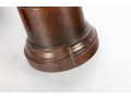 Pair Of Turned Mahogany Church Candlesticks