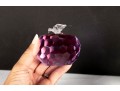 Pair Of Faceted Crystal Apple Paperweights