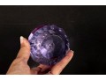 Pair Of Faceted Crystal Apple Paperweights