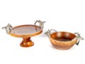 Object D'art Elk Head Pedestal Stand & Bowl