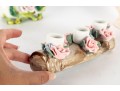 Lot Of Three Asian Porcelain Floral Decor Pieces