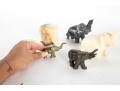 Assorted Elephant Figurine Collection – Stone & Metal