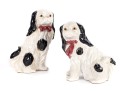 Vintage Ceramic Staffordshire Spaniel Dogs