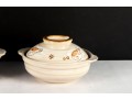 Pair Of Japanese Ceramic Donabe Hot Pots With Lids