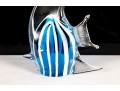 Hand-Blown Glass Angelfish Sculpture 
