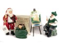 Possible Dreams Clothtique Santa Figurines — “Traditional Santa” & “Santa The Artist”