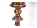 Pair Of Turned Mahogany Church Candlesticks
