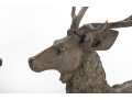 Two Decorative Resin Elk
