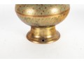 Engraved Indian Ornate Brass Lamp Base