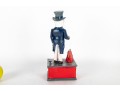 Uncle Sam Cast Iron Mechanical Bank Reproduction