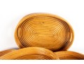 1960's Rattan Handled Trays