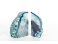 Brazillian Blue Agate Geode Slice/Bookend