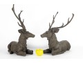 Two Decorative Resin Elk