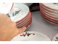 Kopin “Christmas Pleasure” Porcelain Holiday Dinnerware Set