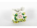 Lot Of Three Asian Porcelain Floral Decor Pieces