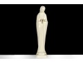 Decorative White Porcelain Madonna — Signed 1964