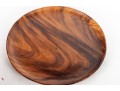 Mid-Century Modern Hand-Turned Wooden Bowl And Charger Set