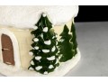 Vintage Christmas Ceramic Santa Claus House Lamp
