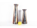 Pair Of Large Glazed Ceramic Candlestick Towers