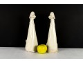 Elongated Ceramic Hound Sculptures