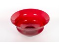 Vintage Ruby Red Hand-Blown Glass Bowl