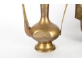 Pair Of Brass Middle Eastern Ewers