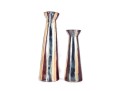 Pair Of Large Glazed Ceramic Candlestick Towers