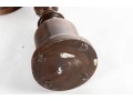 Pair Of Turned Mahogany Church Candlesticks