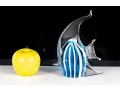Hand-Blown Glass Angelfish Sculpture 