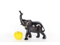 African Ebony Wood Carved Elephant Figure