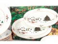 Kopin “Christmas Pleasure” Porcelain Holiday Dinnerware Set