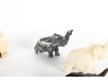 Assorted Elephant Figurine Collection – Stone & Metal