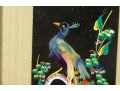 Four Chinese Feather Framed Art Panels