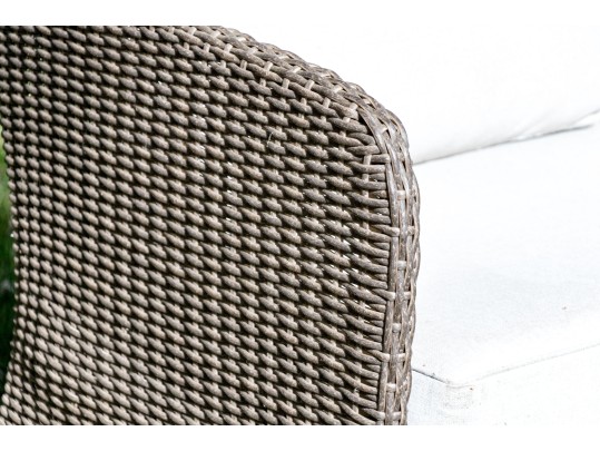 Resin Rattan Framed Loveseat Sofa