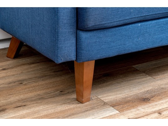 Modern Loveseat With Accent Pillows