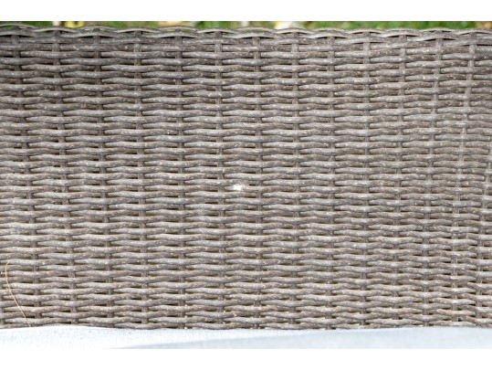 Resin Rattan Framed Loveseat Sofa