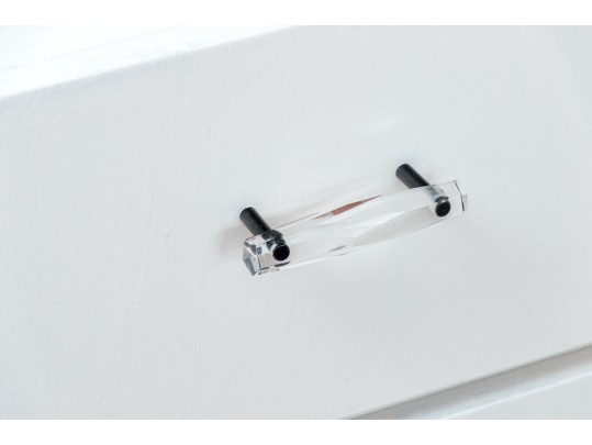 Six Drawer Chest With Lucite Pulls