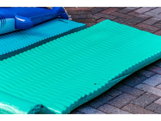 Resin Wicker Pool Caddy, Probably Frontgate 